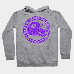 A Purple Dragon In Clouds Hoodie